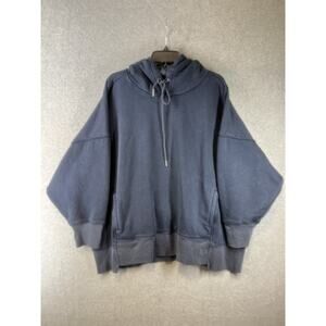 Free People Movement Sprint ti Finish Hoodie Size Large Blue Pullover